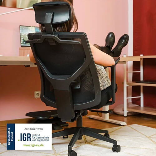 Ergonomická kancelářská židle Liftor Focus, černá
