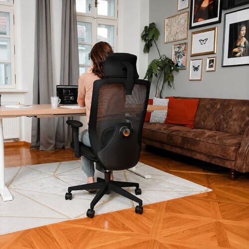 Ergonomická kancelářská židle Liftor Space, černá
