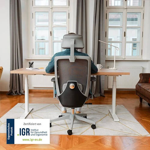 Ergonomická kancelářská židle Liftor Space, šedá