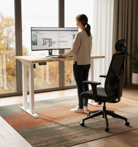 Polohovací stůl se čtyřmi nohami Liftor Rock