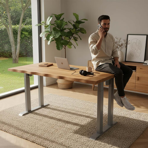 Polohovací stůl Liftor Rock, šedý