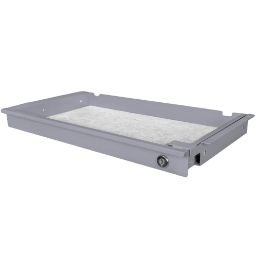 Liftor Safety Slim, uzamykatelný šuplík šedý