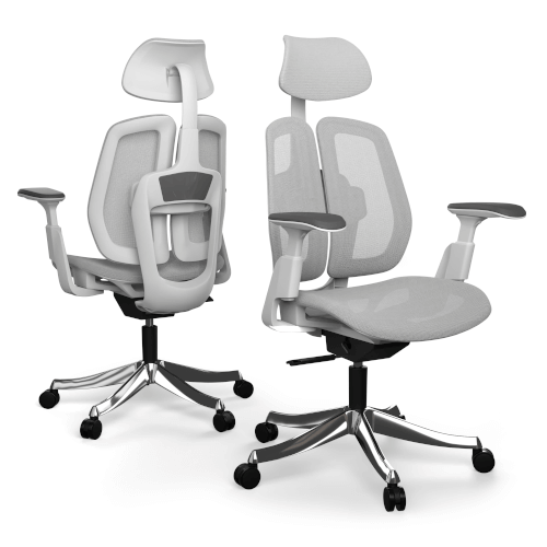 Ergonomická kancelářská židle Liftor Active, světle šedá (síťovina)