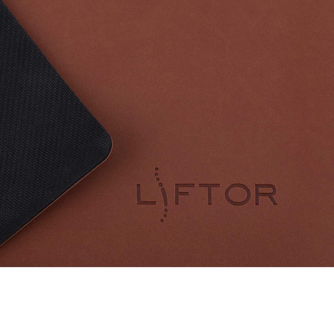Podložka pod myš a klávesnici Liftor Mouse pad z ekokůže s raženým logem