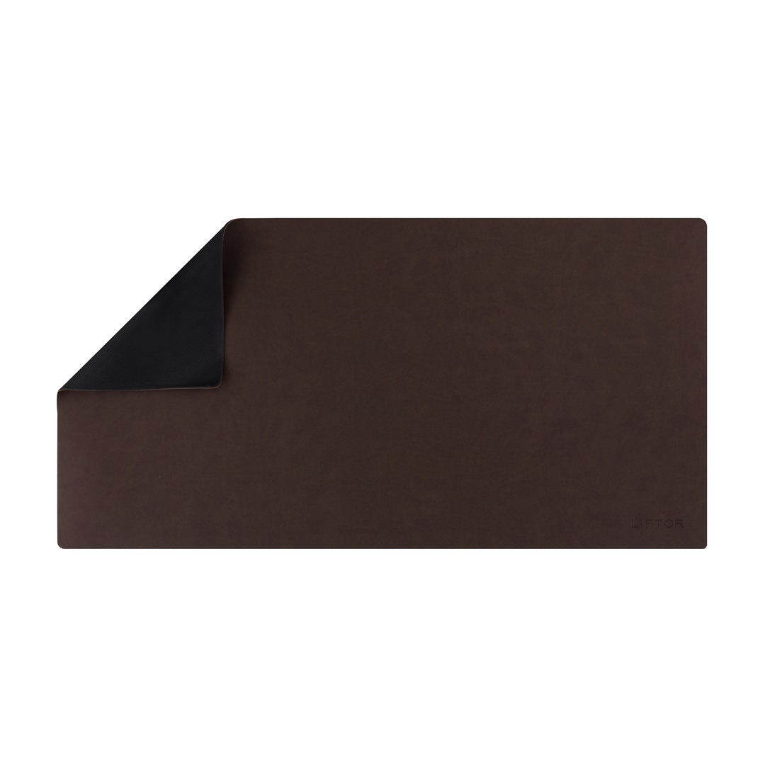 Detail struktury ekokůže podložky Liftor Mouse pad