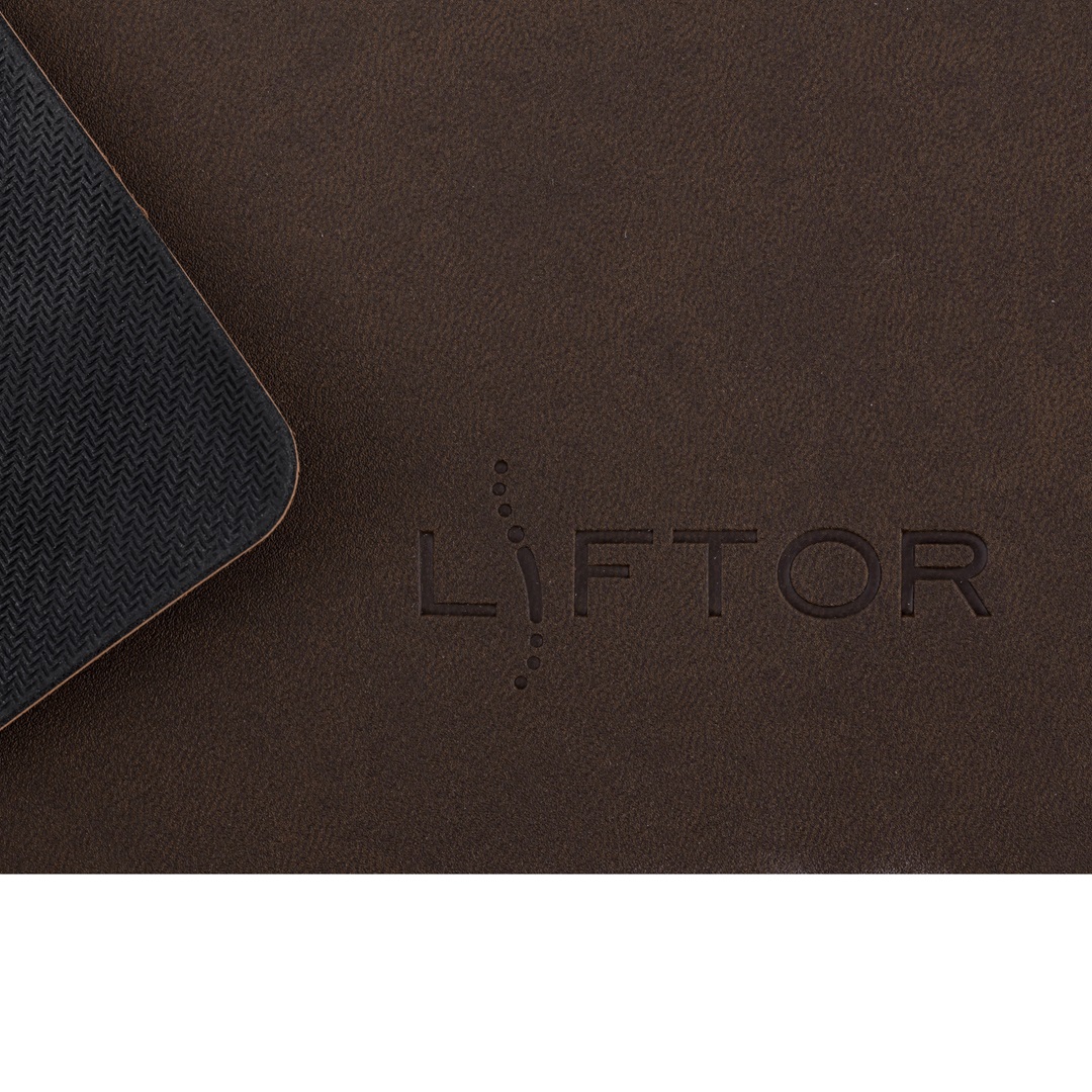 Podložka pod myš a klávesnici Liftor Mouse pad z ekokůže s raženým logem
